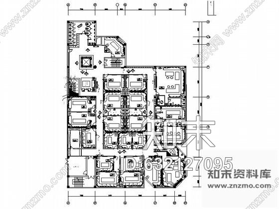 施工图天津连锁商务KTV室内装修施工图cad施工图下载【ID:632127095】