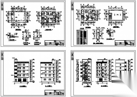 某五层私宅建筑设计方案图cad施工图下载【ID:149846145】