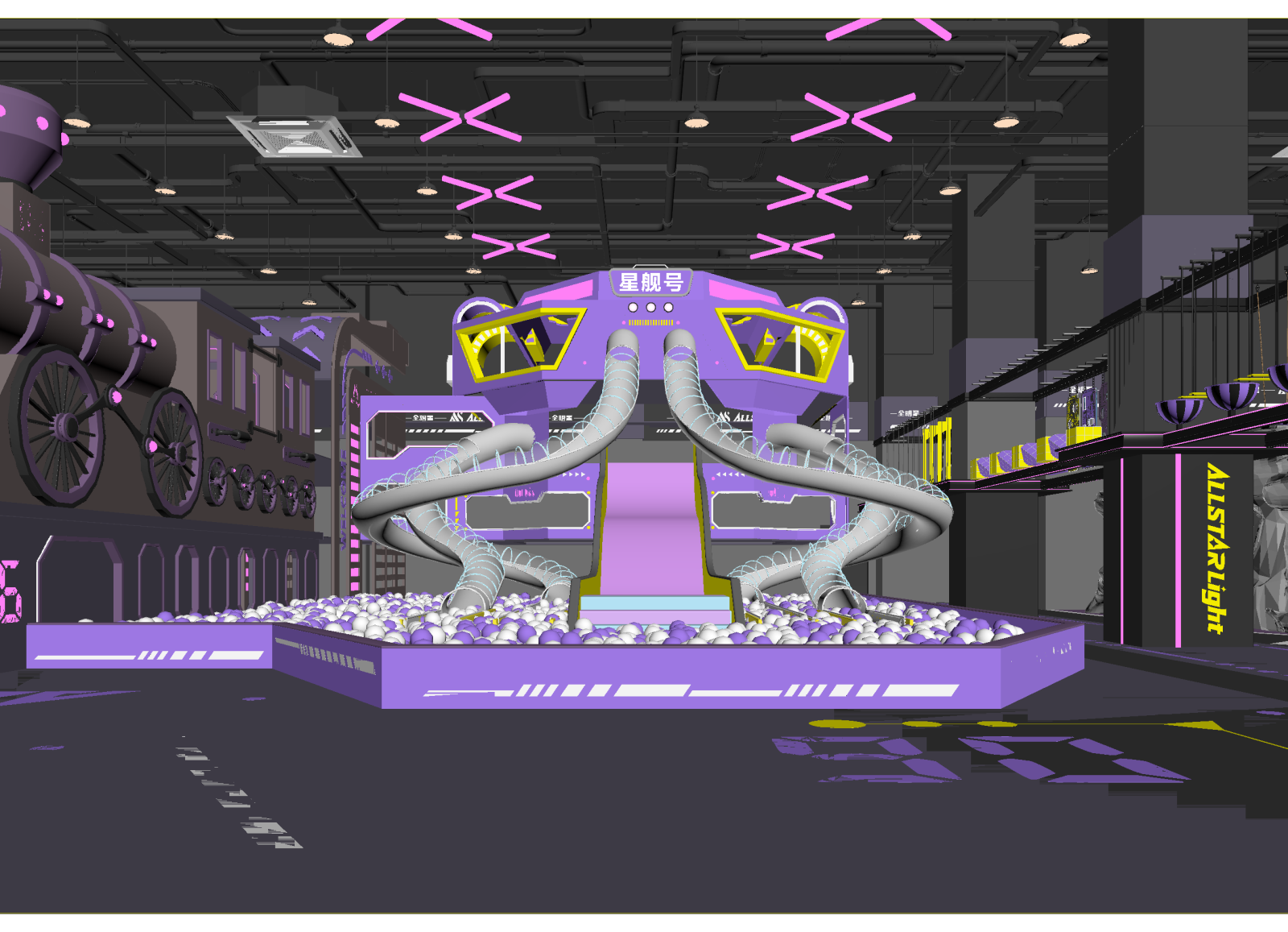 现代科技展厅3D模型下载【ID:1215150398】