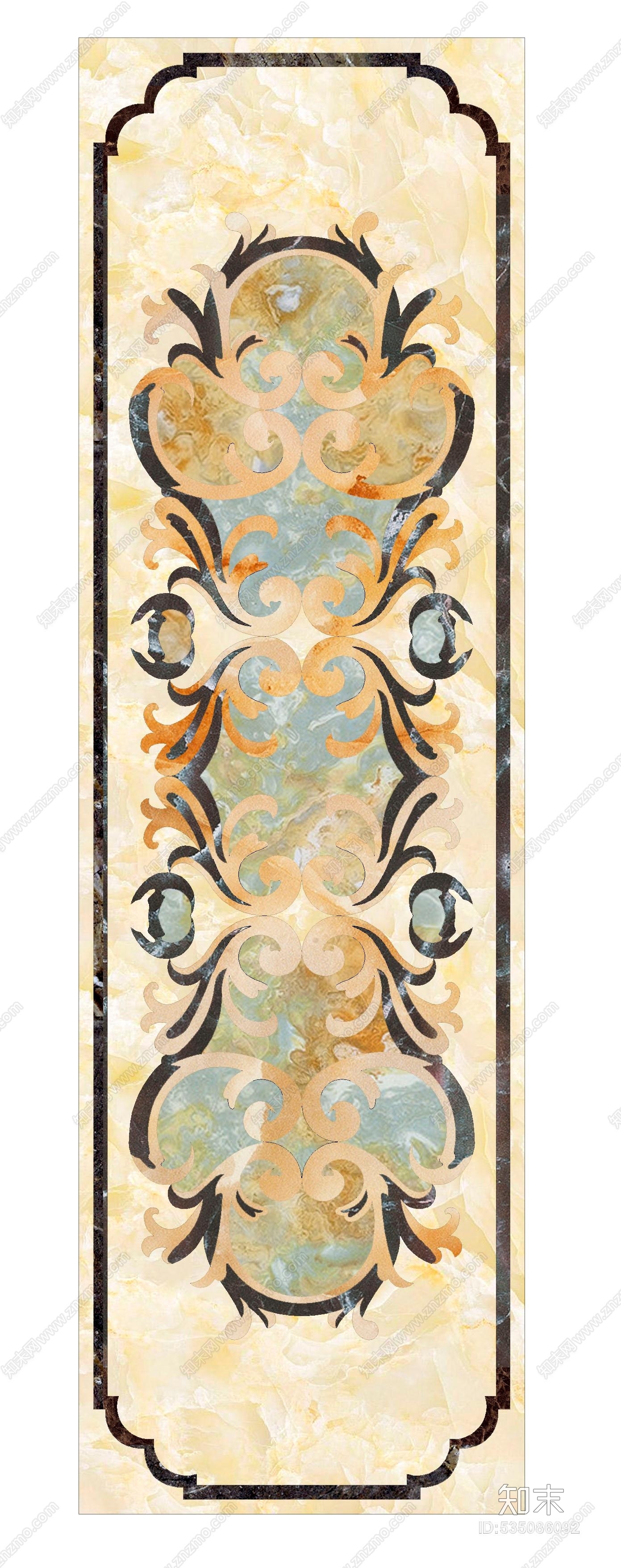 过道地拼花贴图,大理石,瓷砖,法式,简欧,欧式,现代1391*3511贴图下载【ID:535086092】