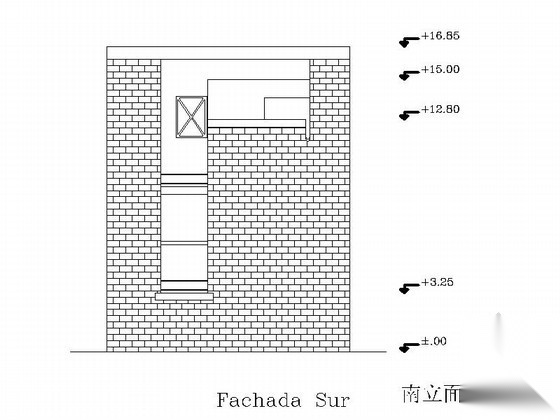 提契诺桑河住宅方案CAD图（马里奥•博塔设计）cad施工图下载【ID:165153154】