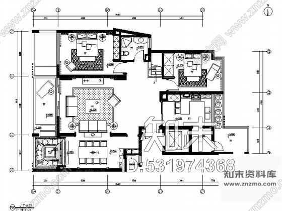 施工图义乌欧式别墅室内施工图含效果图cad施工图下载【ID:531974368】