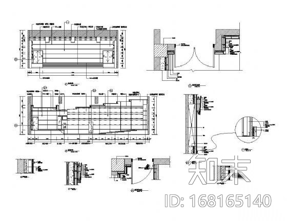 报告厅墙面装饰详图Ⅱcad施工图下载【ID:168165140】