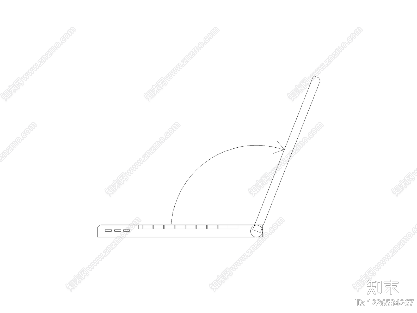 现代桌子CAD图纸