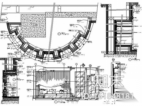 [成都]900平米高档休闲会所施工图cad施工图下载【ID:161848181】