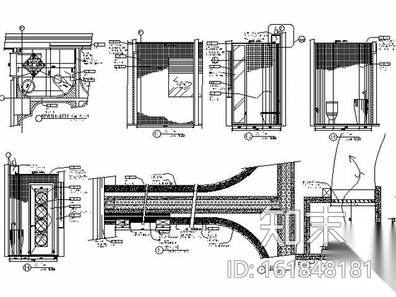[成都]900平米高档休闲会所施工图cad施工图下载【ID:161848181】