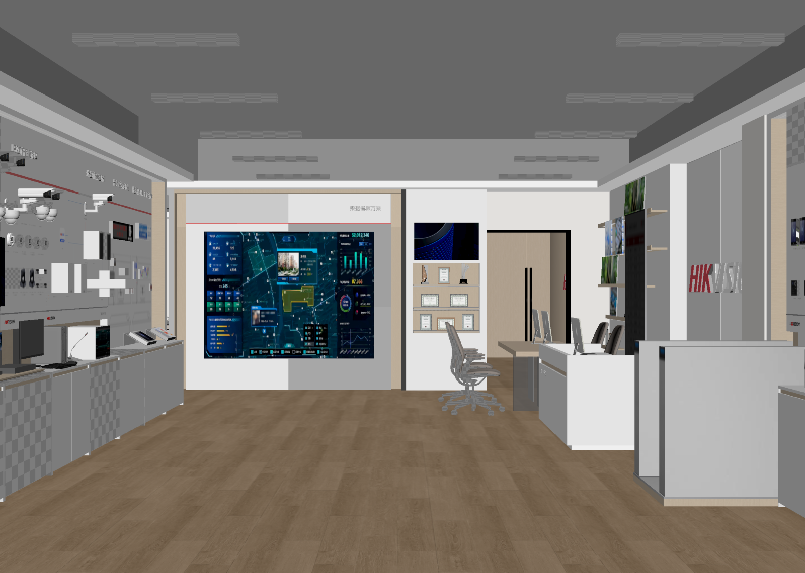 现代科技展厅3D模型下载【ID:1215051596】