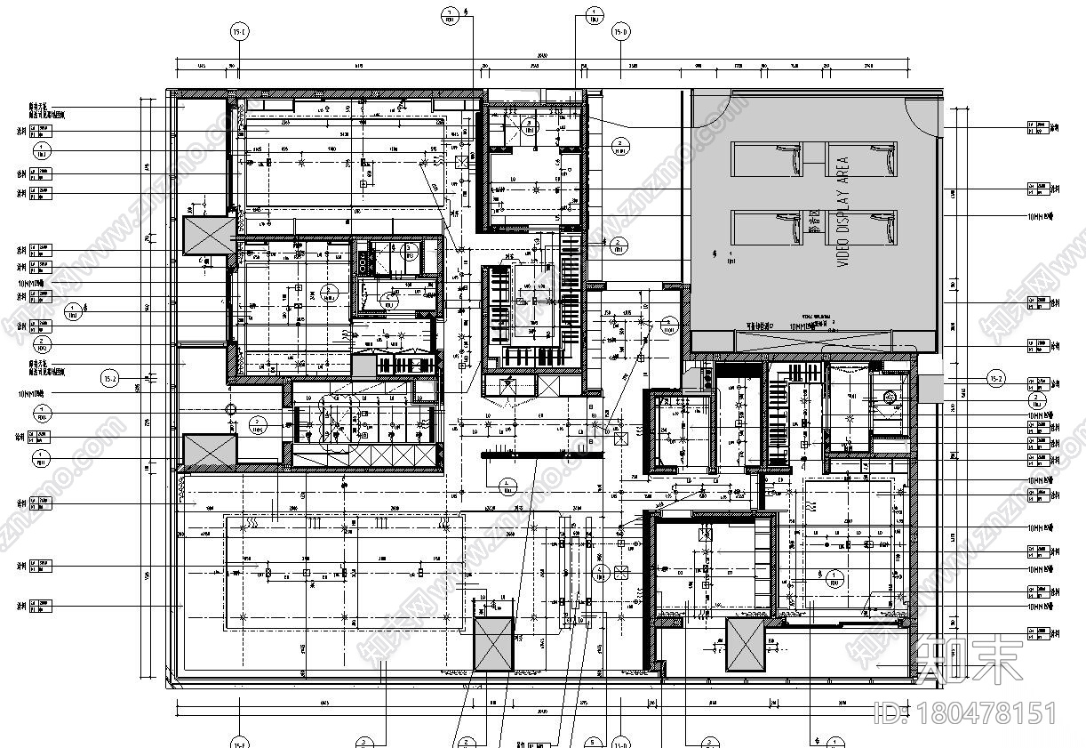 现代风格置地公寓样板间D户型效果图+施工图施工图下载【ID:180478151】