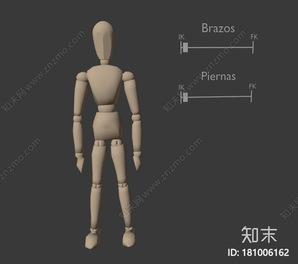 木制的人体模型CG模型下载【ID:181006162】