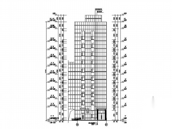 [黑龙江]高层现代风格建材城建筑设计施工图施工图下载【ID:167656128】