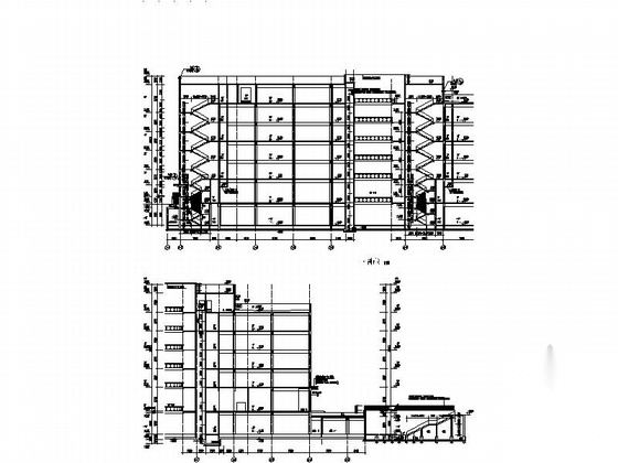 [黑龙江]高层现代风格建材城建筑设计施工图施工图下载【ID:167656128】