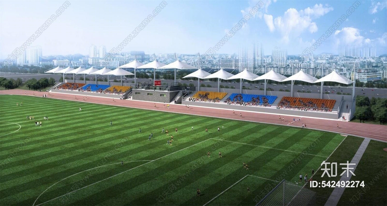 现代体育场3D模型下载【ID:542492274】