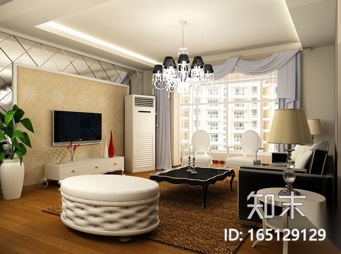 460张小户型客厅装修设计效果图cad施工图下载【ID:165129129】