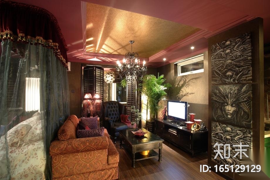 460张小户型客厅装修设计效果图cad施工图下载【ID:165129129】