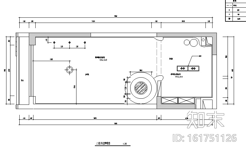 现代风格小型办公空间设计施工图（附效果图）施工图下载【ID:161751126】