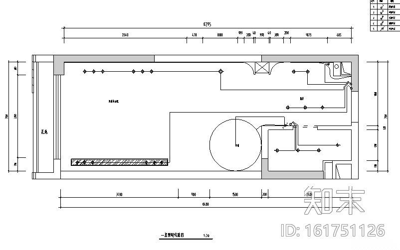 现代风格小型办公空间设计施工图（附效果图）施工图下载【ID:161751126】