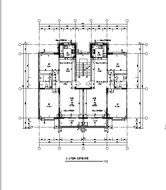 [宁夏]多层新中式风格联排式别墅建筑施工图（含全专业...cad施工图下载【ID:166332113】