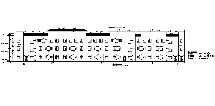 [宁夏]多层新中式风格联排式别墅建筑施工图（含全专业...cad施工图下载【ID:166332113】