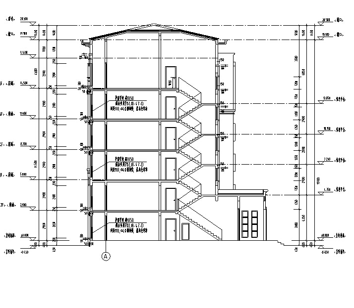 [宁夏]多层新中式风格联排式别墅建筑施工图（含全专业...cad施工图下载【ID:166332113】