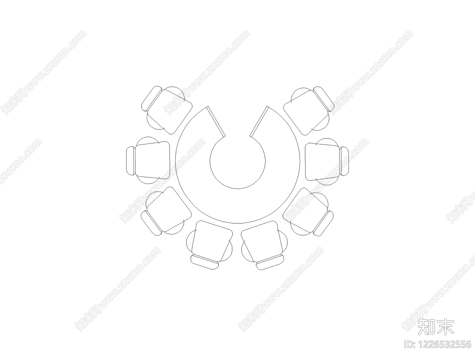 现代椅子CAD图纸