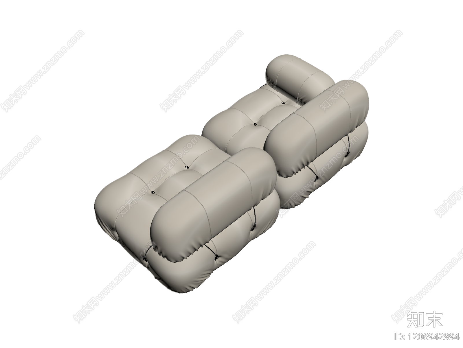 模块化沙发组件3D模型下载【ID:1206942994】