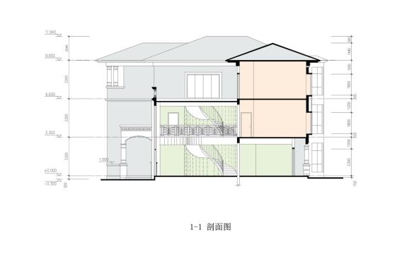 [广东]高层西班牙殖民风格高档豪华式独栋别墅建筑设计方...cad施工图下载【ID:166204170】