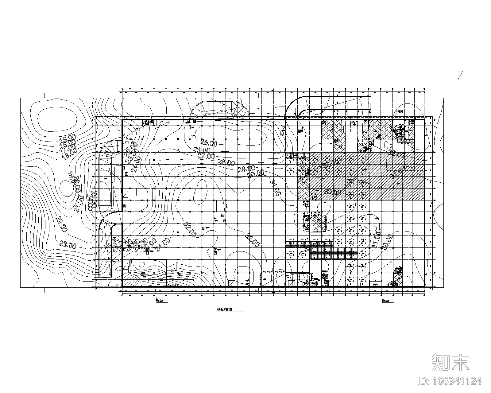 4层商业广场cad施工图下载【ID:166341124】