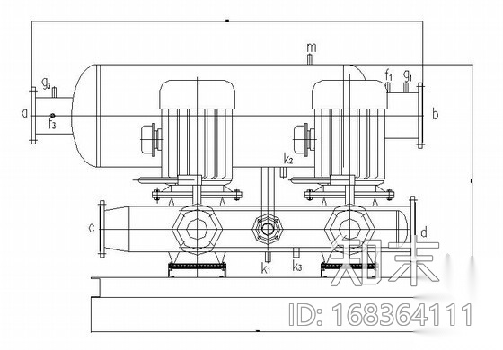 混水机组大样图cad施工图下载【ID:168364111】
