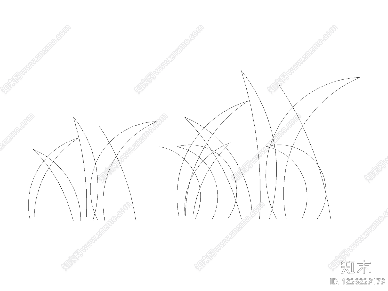 现代地被种植CAD图纸
