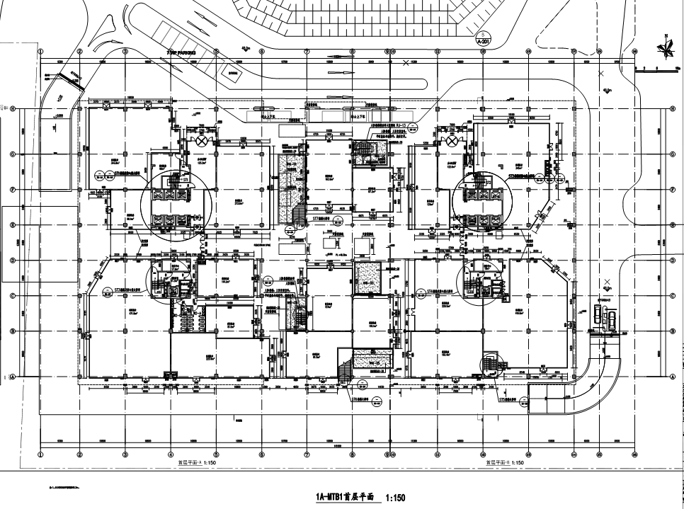 [广东]高层科技办公楼建筑图纸（85页PDF全专业图纸）施工图下载【ID:149951165】