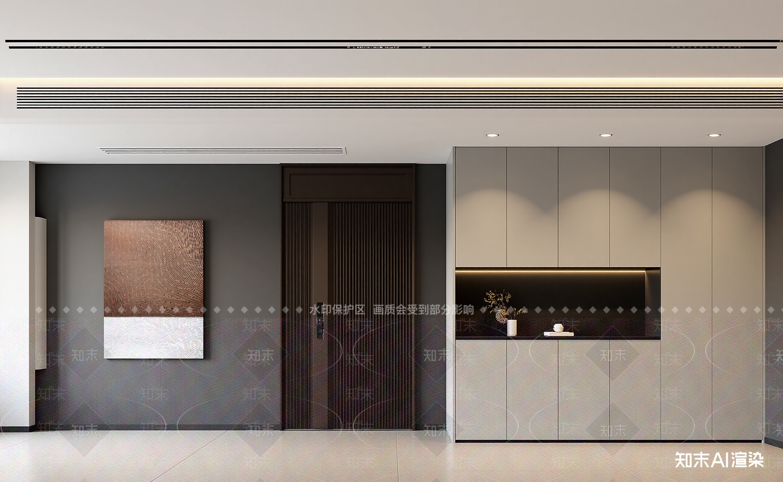 现代玄关3D模型下载【ID:1214614662】