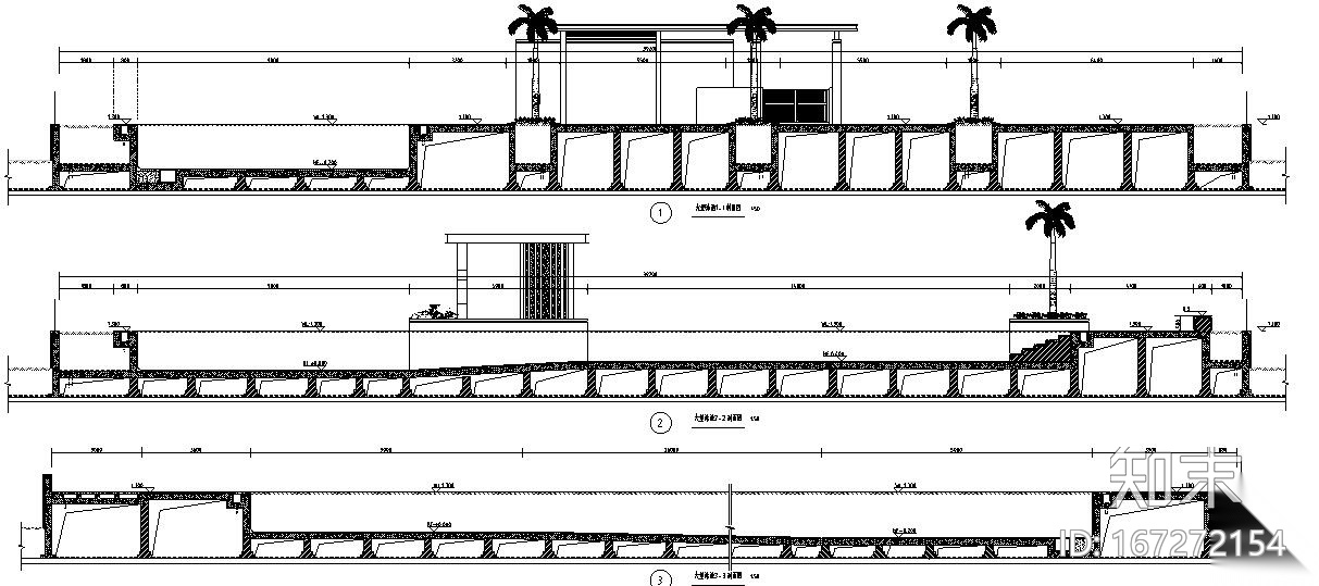 [广东]时代典雅住宅小型泳池景观施工图设计cad施工图下载【ID:167272154】