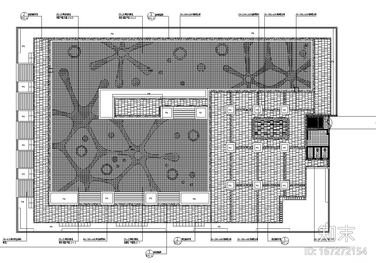 [广东]时代典雅住宅小型泳池景观施工图设计cad施工图下载【ID:167272154】