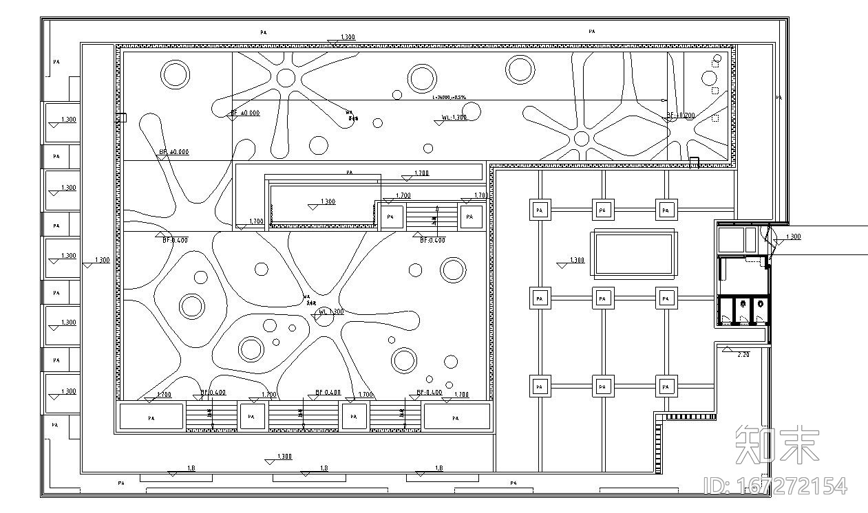 [广东]时代典雅住宅小型泳池景观施工图设计cad施工图下载【ID:167272154】