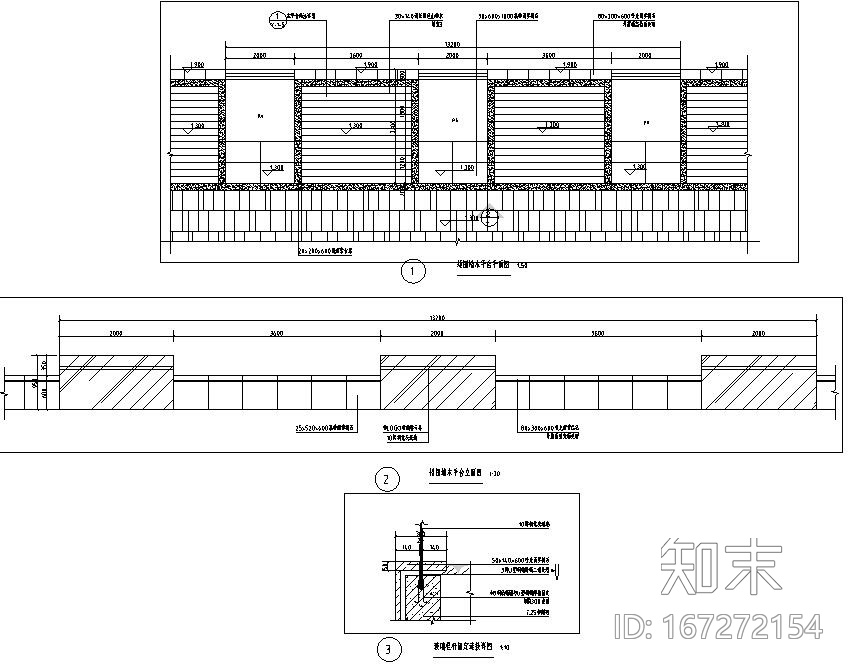 [广东]时代典雅住宅小型泳池景观施工图设计cad施工图下载【ID:167272154】