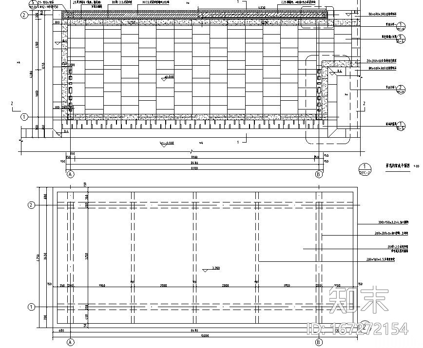 [广东]时代典雅住宅小型泳池景观施工图设计cad施工图下载【ID:167272154】