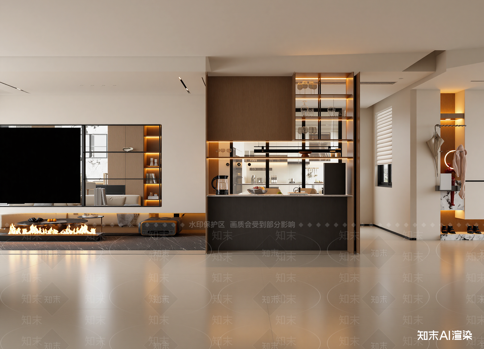 原木客餐厅3D模型下载【ID:1215071595】