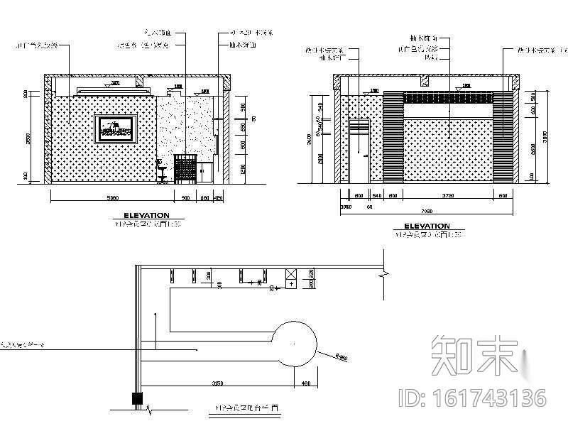 [毕业设计]售楼处装修图cad施工图下载【ID:161743136】