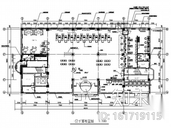 [青岛]工商银行某支行装修图cad施工图下载【ID:161719115】