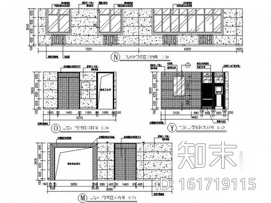 [青岛]工商银行某支行装修图cad施工图下载【ID:161719115】