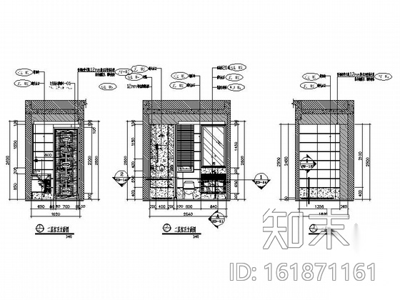 [广东]佛山某高档水景别墅奢华室内装修图cad施工图下载【ID:161871161】