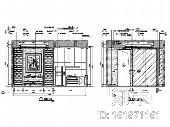 [广东]佛山某高档水景别墅奢华室内装修图cad施工图下载【ID:161871161】