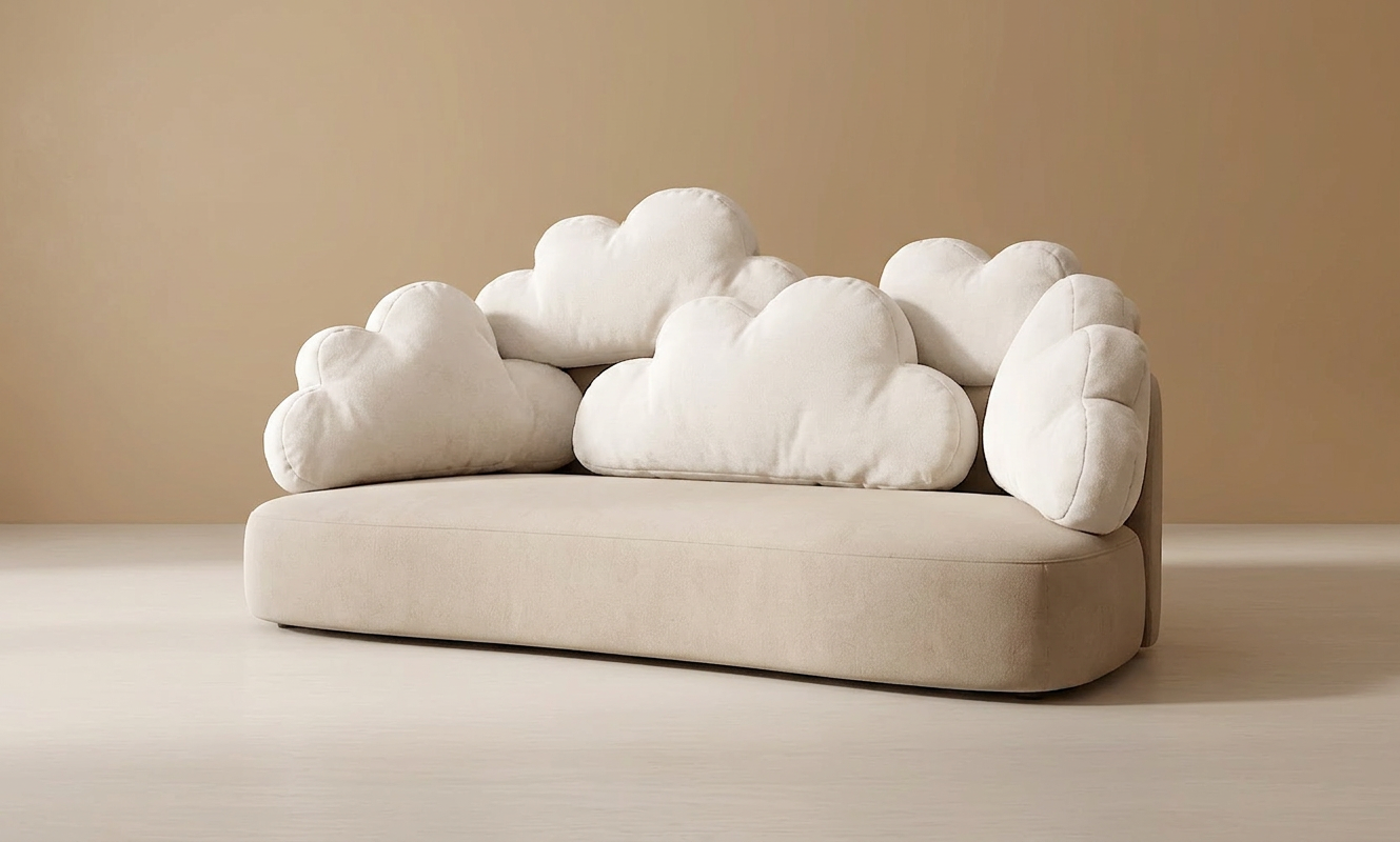 现代云朵沙发SU模型草图