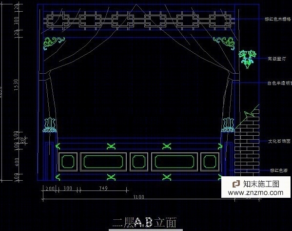 些中式立面施工图下载【ID:36938866】