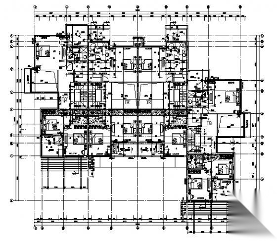 丹堤C区9号楼建筑施工图cad施工图下载【ID:149919184】