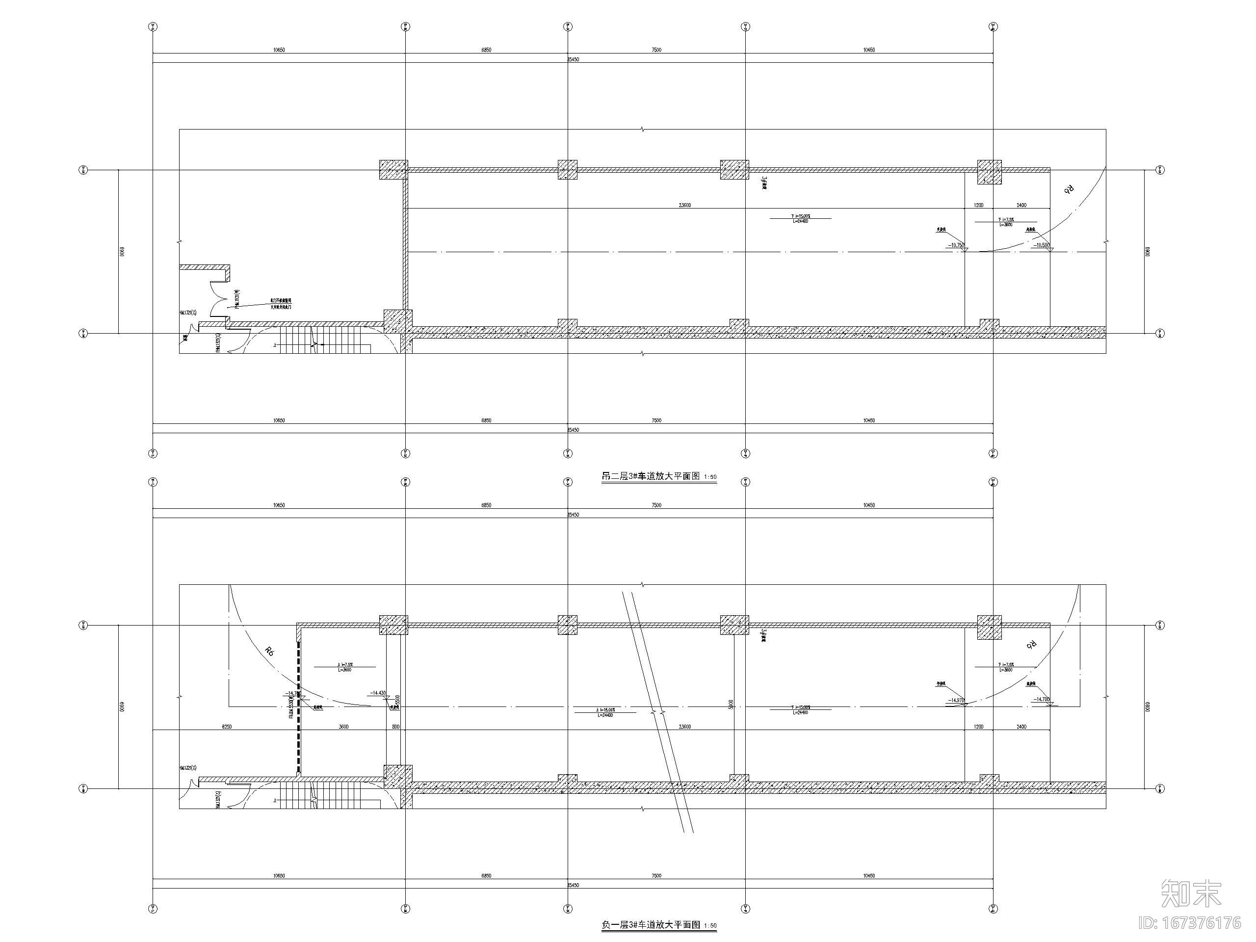 会展总部基地地下车库及商业建筑施工图cad施工图下载【ID:167376176】