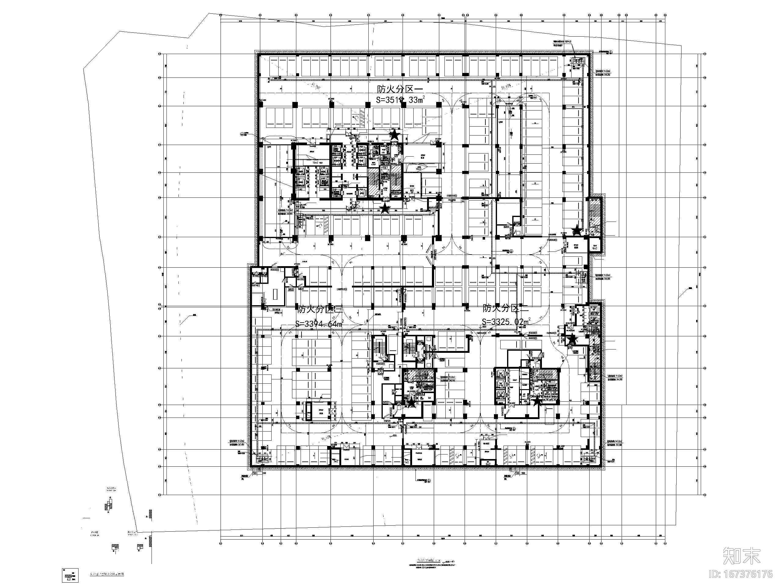 会展总部基地地下车库及商业建筑施工图cad施工图下载【ID:167376176】