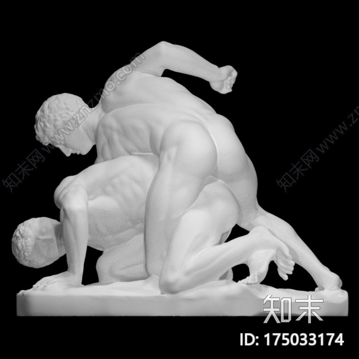 乌菲齐摔跤手3d打印模型下载【ID:175033174】