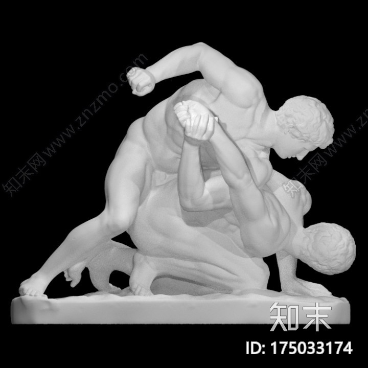 乌菲齐摔跤手3d打印模型下载【ID:175033174】