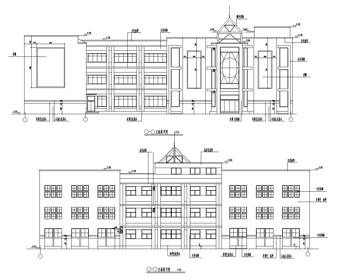 [安徽]三层少儿图书馆设计施工图施工图下载【ID:160406129】
